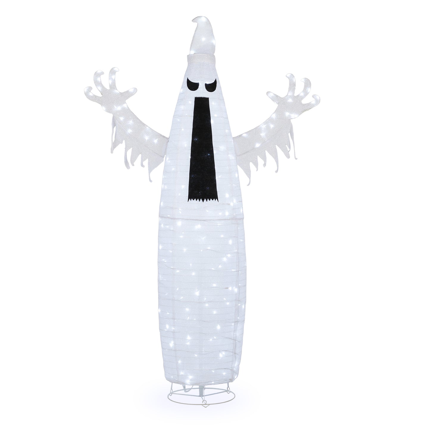 5.9ft Pop-up Ghost 160LED Lighted Outdoor Halloween Decorations 30V 3.6W