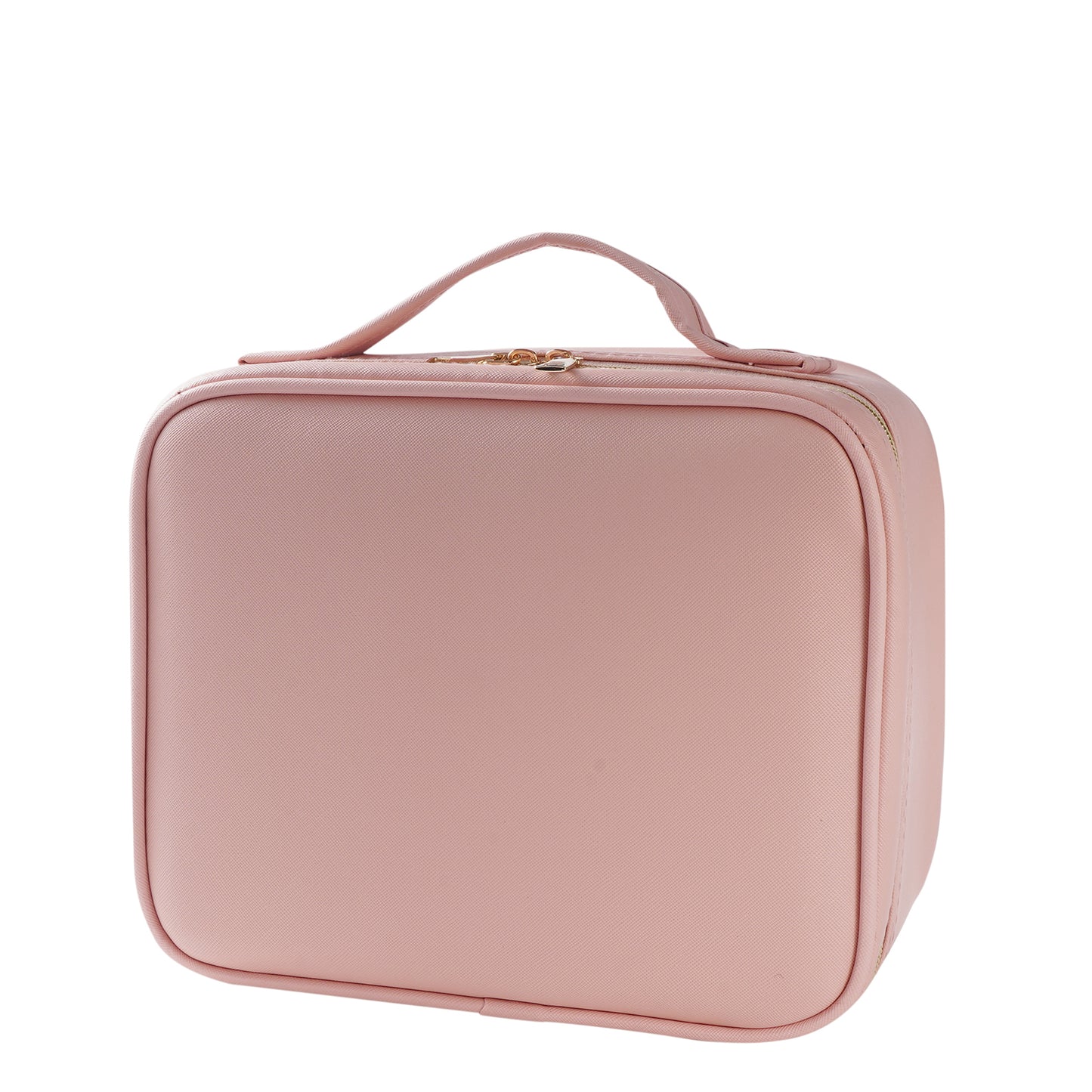Professional High-capacity Multilayer Portable Travel Makeup Bag Strap Pink