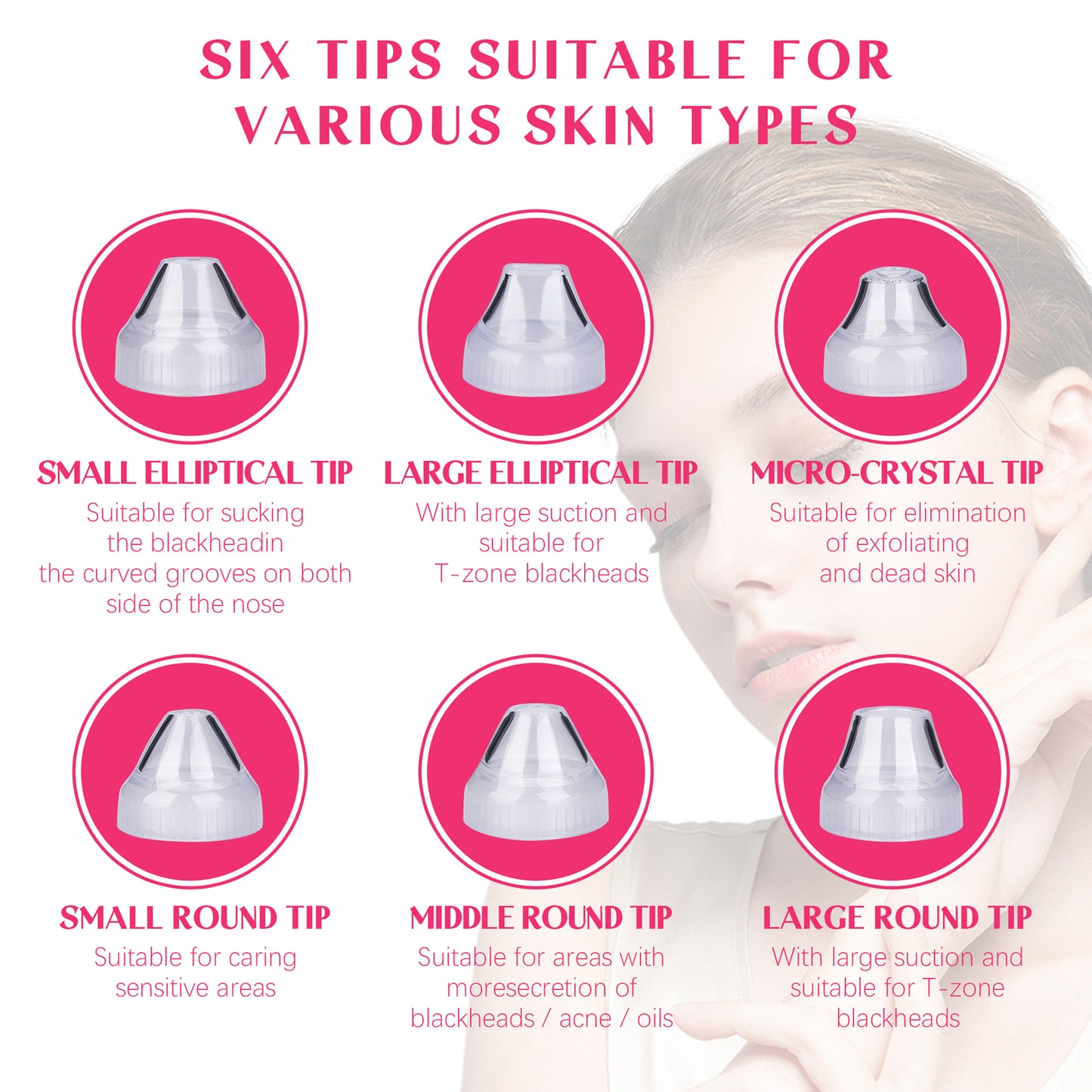 Vacuum Blackhead Remover Visible Facial Pore Cleanser HD Camera Suction Tool