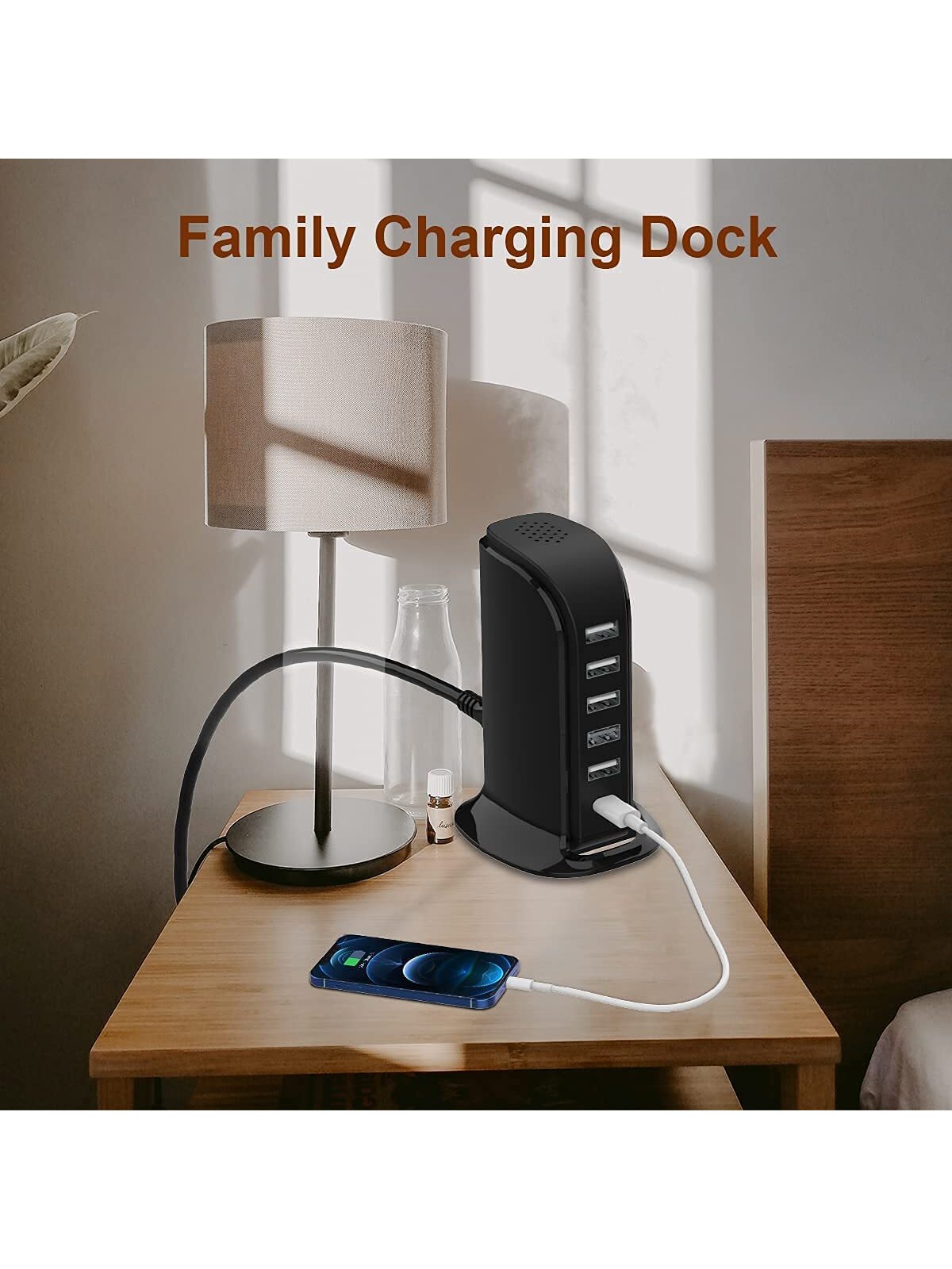 3-in-1 Rotatable Charger Dock for iPhone/Micro-USB Phone/Type-C Phone (white) RMB 42.48 + RMB 26.97 shipping 6 in 1 USB Dock Charging Hub With 5 USB Ports(Shared 6A) 40W USB C Charger 3A