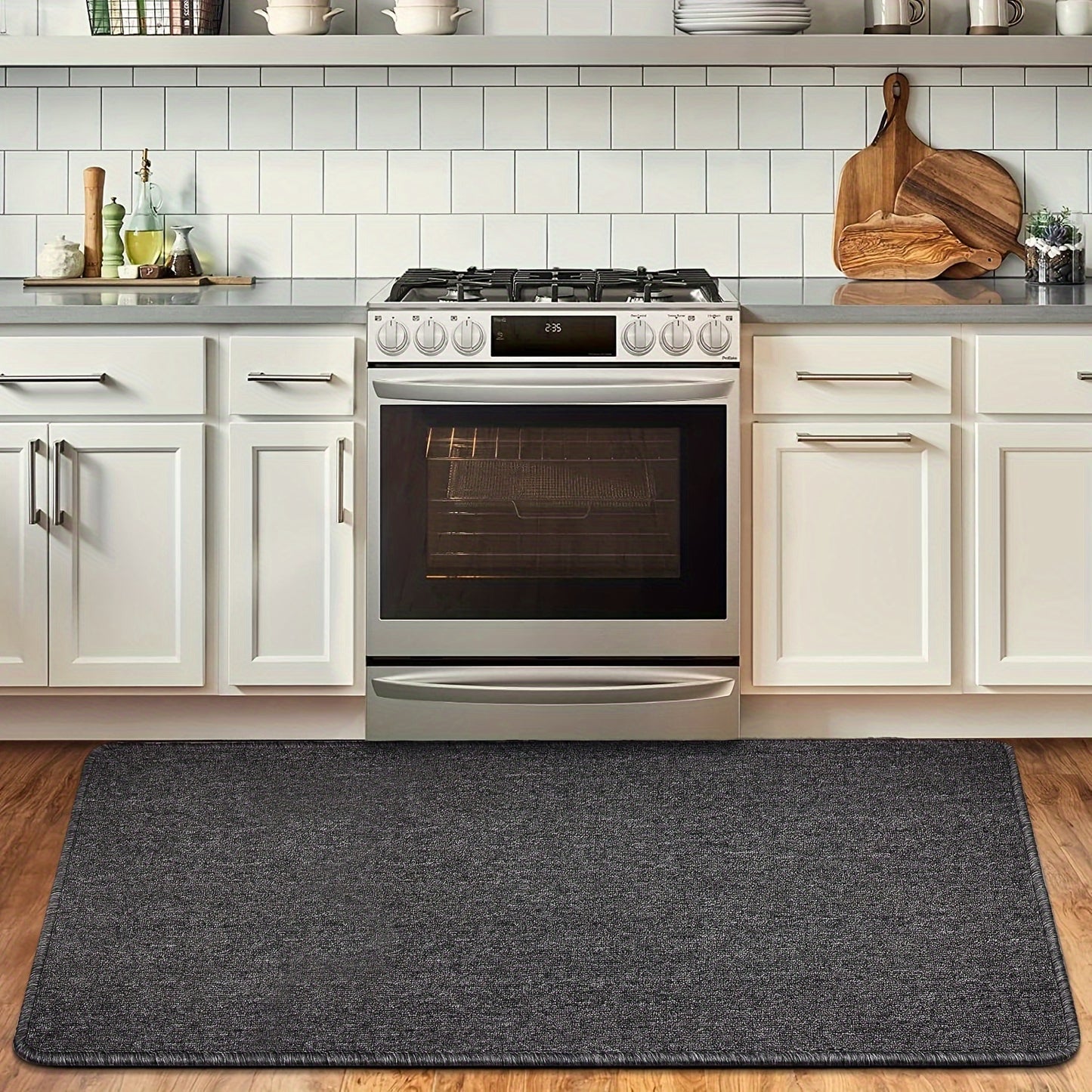 Kitchen Rug and Mats 31.5X17.3 In for Hallway Non Skid Washable Cushioned floor