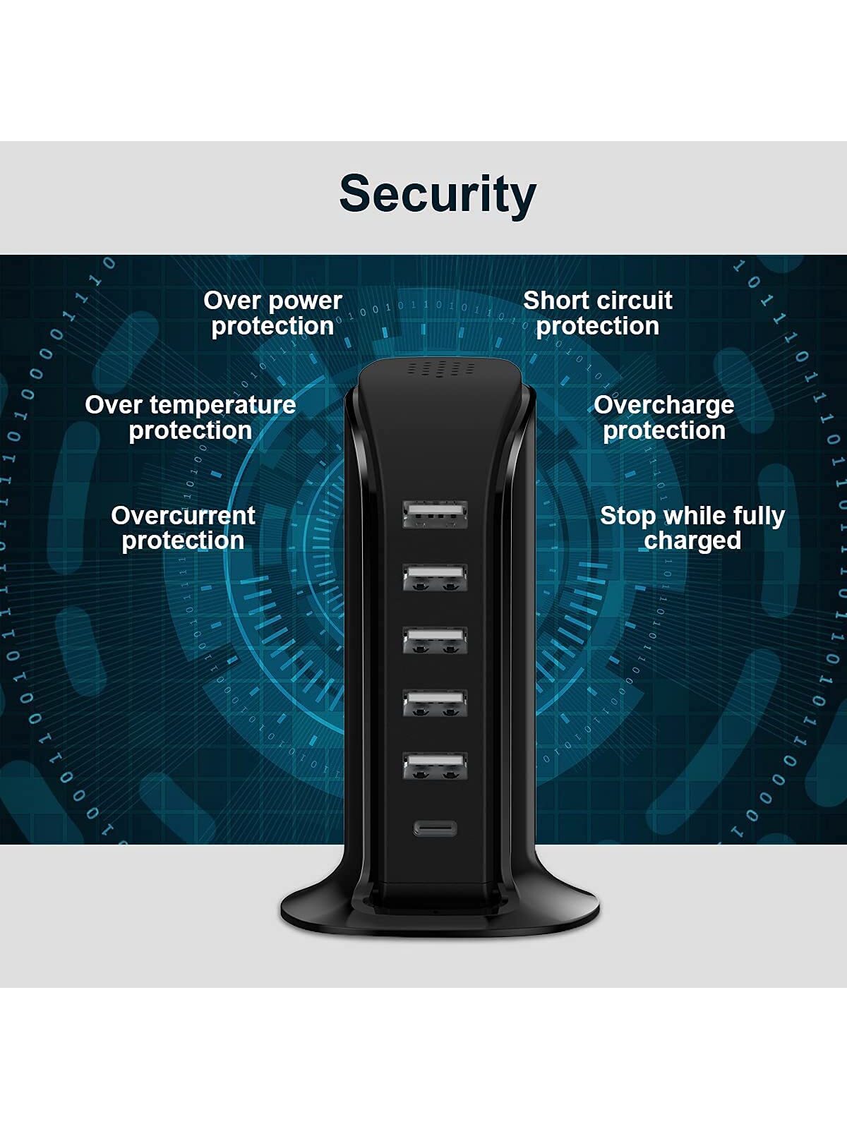 3-in-1 Rotatable Charger Dock for iPhone/Micro-USB Phone/Type-C Phone (white) RMB 42.48 + RMB 26.97 shipping 6 in 1 USB Dock Charging Hub With 5 USB Ports(Shared 6A) 40W USB C Charger 3A