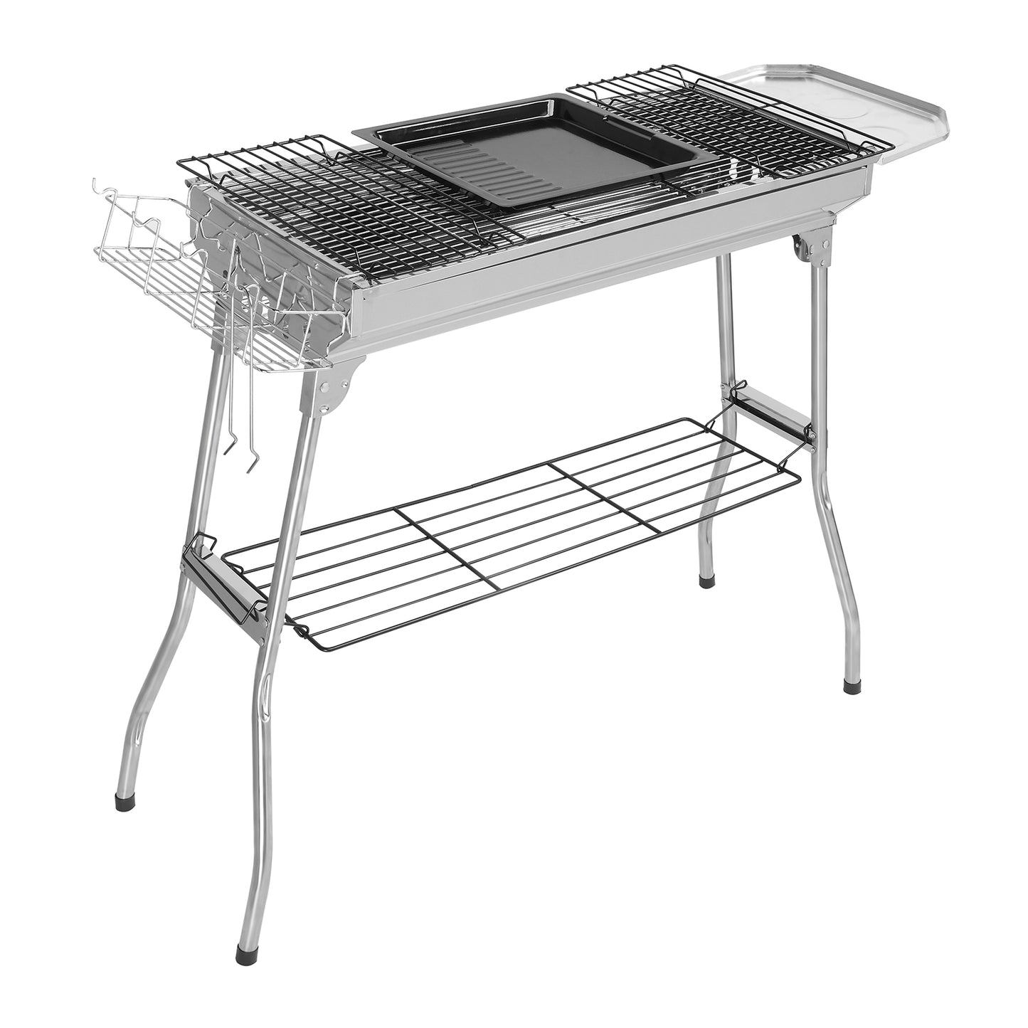 BBQ Grill Charcoal Barbecue Stainless Steel Folding Camping Portable cooker