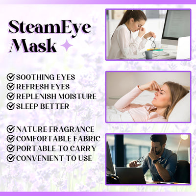 10Packs Anfany Steam Eye Mask Lavender Heated Eye Self Heating Disposable SPA