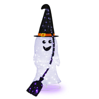 4ft Ghost 100LED Lighted Outdoor Halloween Decorations prop Pop-Up Ghost