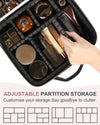 Travel Makeup Bag With Light Up Mirror Portable Storage Box With 3 Color lights