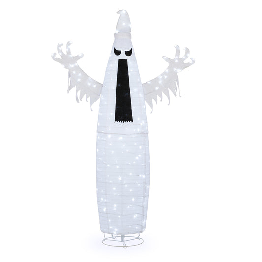 5.9ft Pop-up Ghost 160LED Lighted Outdoor Halloween Decorations 30V 3.6W