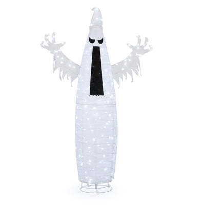 5.9ft Pop-up Ghost 160LED Lighted Outdoor Halloween Decorations 30V 3.6W