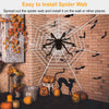 Halloween Decorations Spider Outdoor 49inch Hairy Spider with 126 inch Tarantula