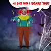 6ft Yellow Eyed Clown Outdoor Halloween Decorations Talking Creepy Haunting Prop