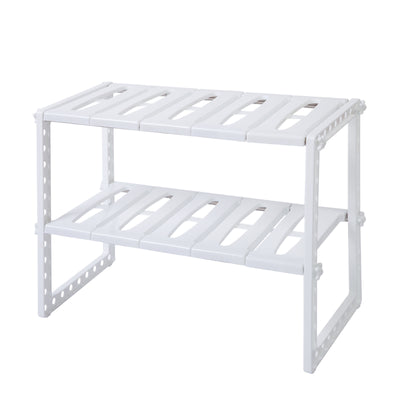 Classic Korean-style Stainless Steel Multi-functional Kitchen Sink Rack White