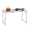 4ft Camping Foldable Table Aluminum Portable Picnic Adjustable Travel Beach