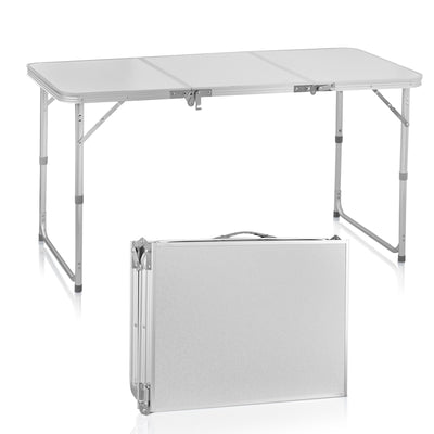 4ft Camping Foldable Table Aluminum Portable Picnic Adjustable Travel Beach