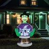 5.9ft Witch & Crystal Ball Inflatable Halloween Scary Decoration