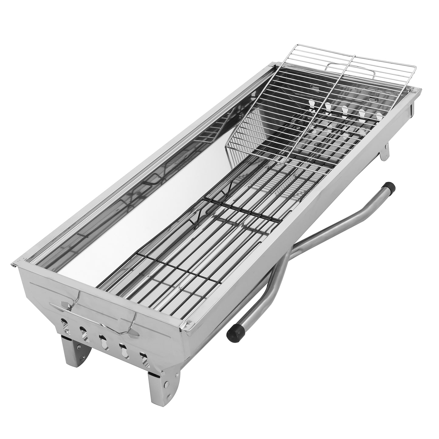 BBQ Grill Charcoal Barbecue Stainless Steel Folding Camping Portable cooker