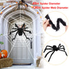 Halloween Decorations Spider Outdoor 49inch Hairy Spider with 126 inch Tarantula