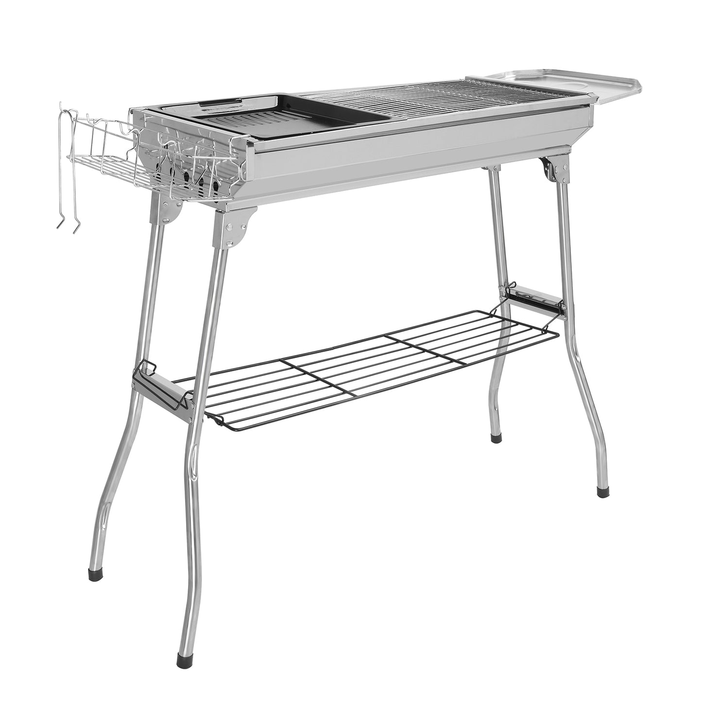 BBQ Grill Charcoal Barbecue Stainless Steel Folding Camping Portable cooker