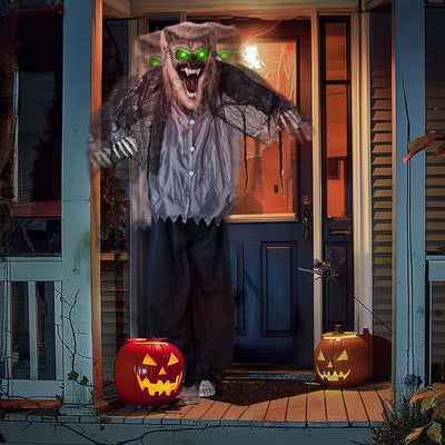 6.9ft Giant Werewolf Halloween Yard Decoration Scary Outdoor talking Prop