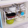 Classic Korean-style Stainless Steel Multi-functional Kitchen Sink Rack White