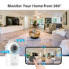 Jennov 2K Security Indoor Camera Home Smart Night Vision Wireless WiFi baby