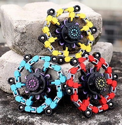 8Pcs Deformable Fidget Robot Fingertip Gyro Kids Creative DIY Decompression